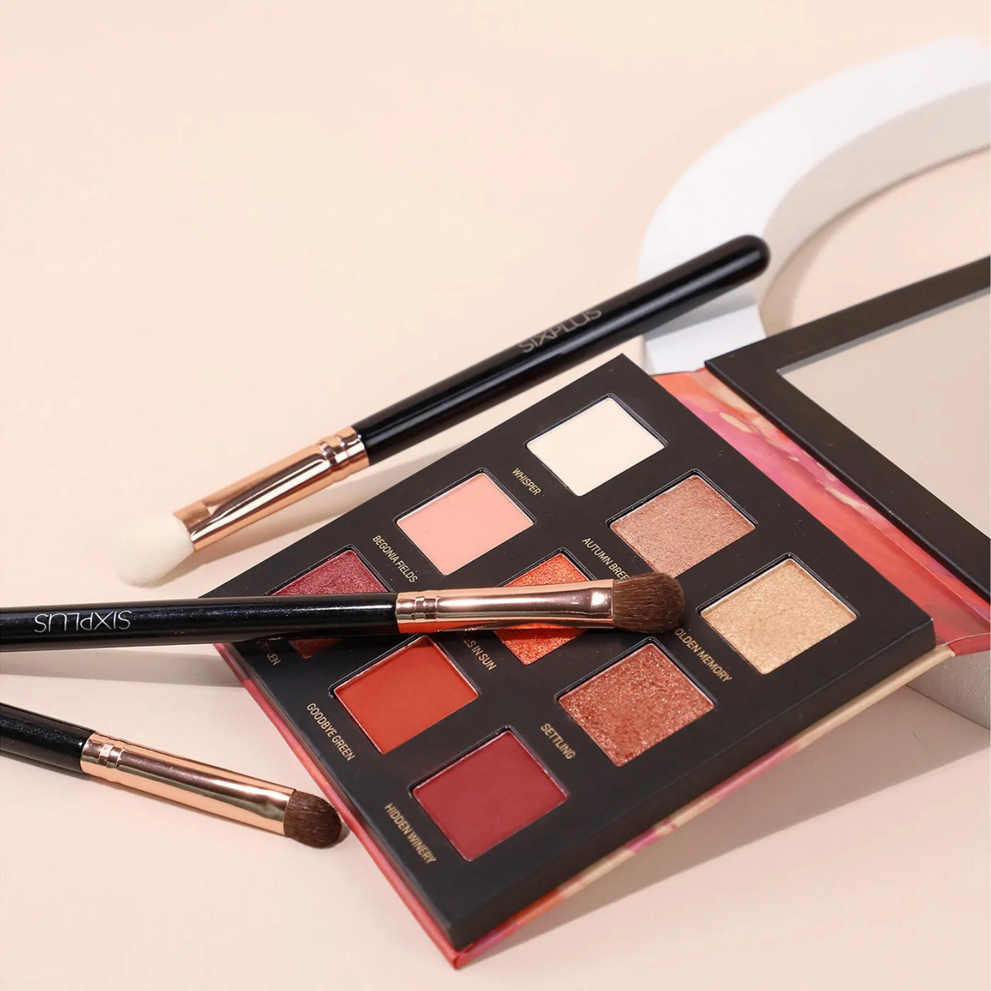 12pcs rose gold makeup brush set