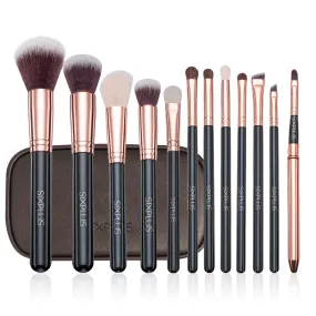 12pcs rose gold makeup brush set