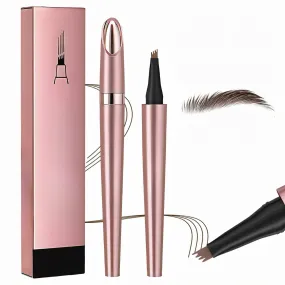 2PCS 2024 Upgraded Magic Eyebrow Pencil - 3D Waterproof Long-Lasting Microblading Eyebrow Pen - Natural Fine Stroke for Women (Dark Brown)