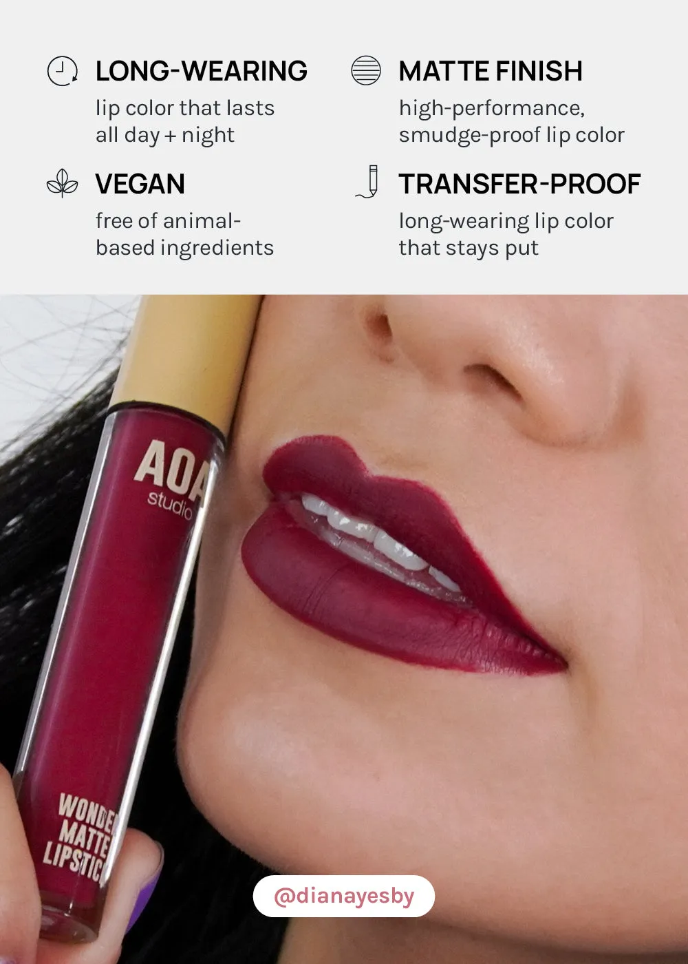 AOA Wonder Matte Liquid Lipsticks