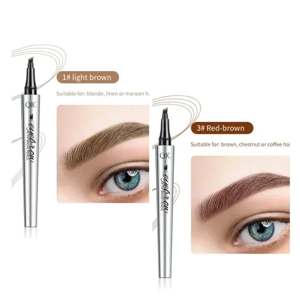 (BUY 1 GET 1 FREE) 3D Waterproof Microblading Eyebrow Pen 4 Fork Tip Tattoo Pencil