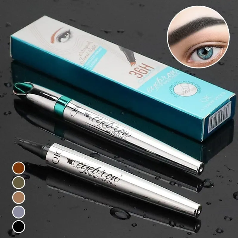 (BUY 1 GET 1 FREE) 3D Waterproof Microblading Eyebrow Pen 4 Fork Tip Tattoo Pencil