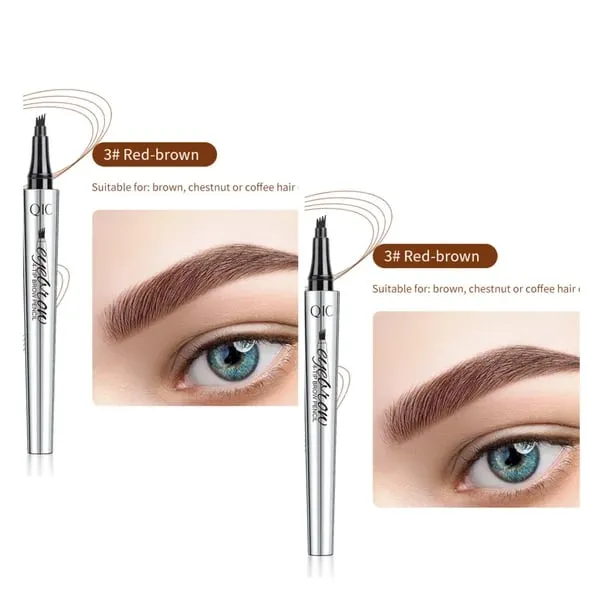 (BUY 1 GET 1 FREE) 3D Waterproof Microblading Eyebrow Pen 4 Fork Tip Tattoo Pencil