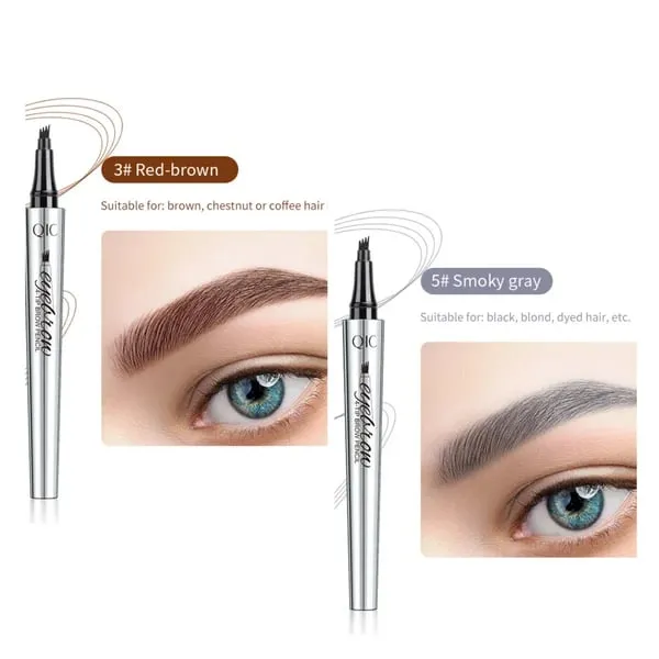 (BUY 1 GET 1 FREE) 3D Waterproof Microblading Eyebrow Pen 4 Fork Tip Tattoo Pencil