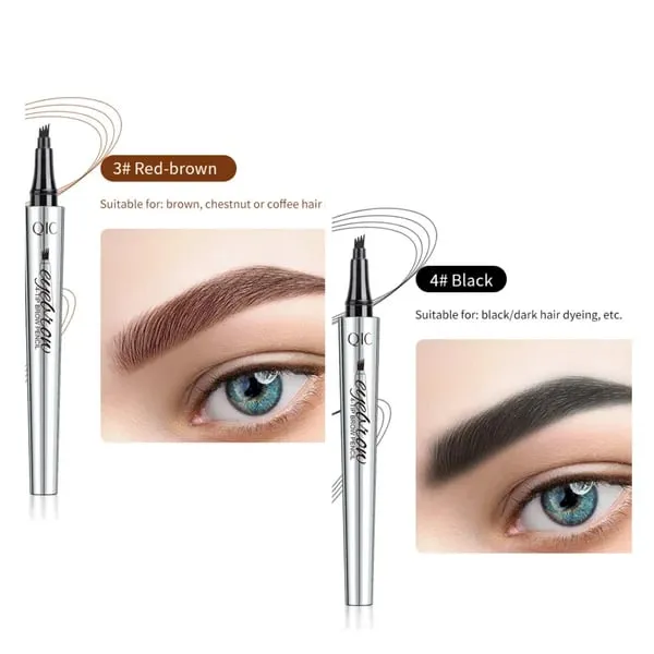 (BUY 1 GET 1 FREE) 3D Waterproof Microblading Eyebrow Pen 4 Fork Tip Tattoo Pencil