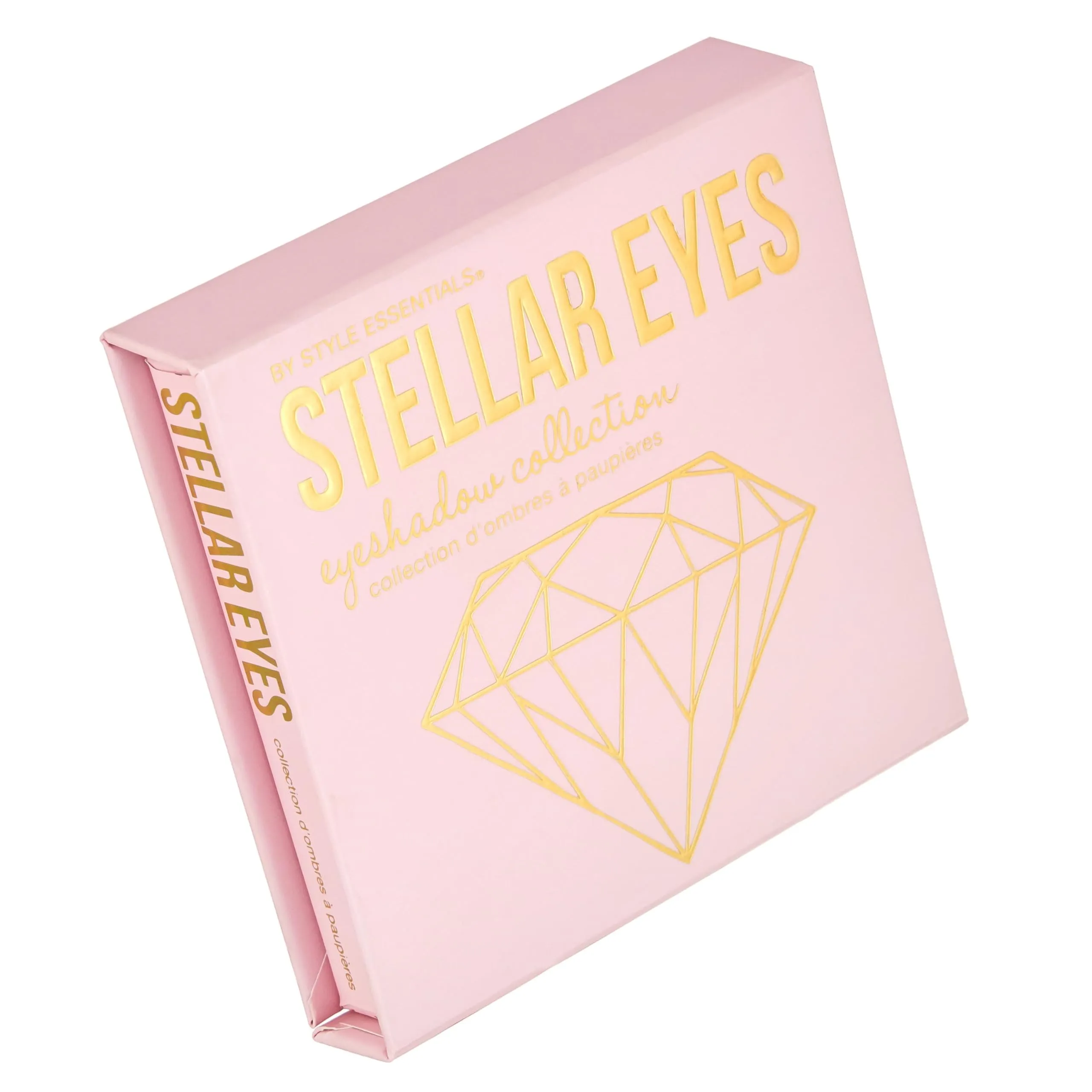 Expressions Style Essentials Makeup Stellar Eyes Eyeshadow Palette - 9 Professional Eyeshadow Colors Shimmer Finish - Cute Eyeshadow Set For Women w/Face Mirror & Applicator