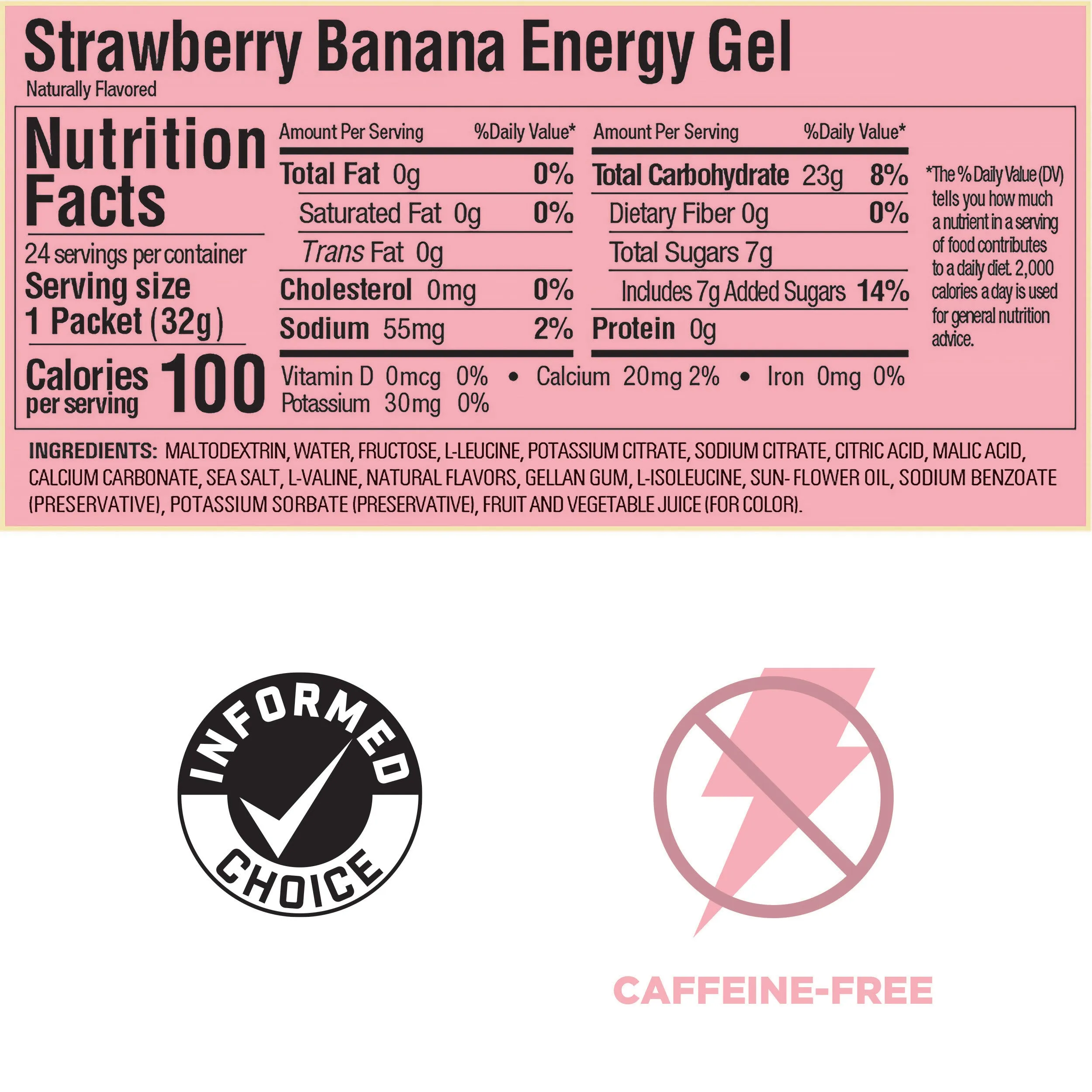 GU Energy Gel - Strawberry Banana