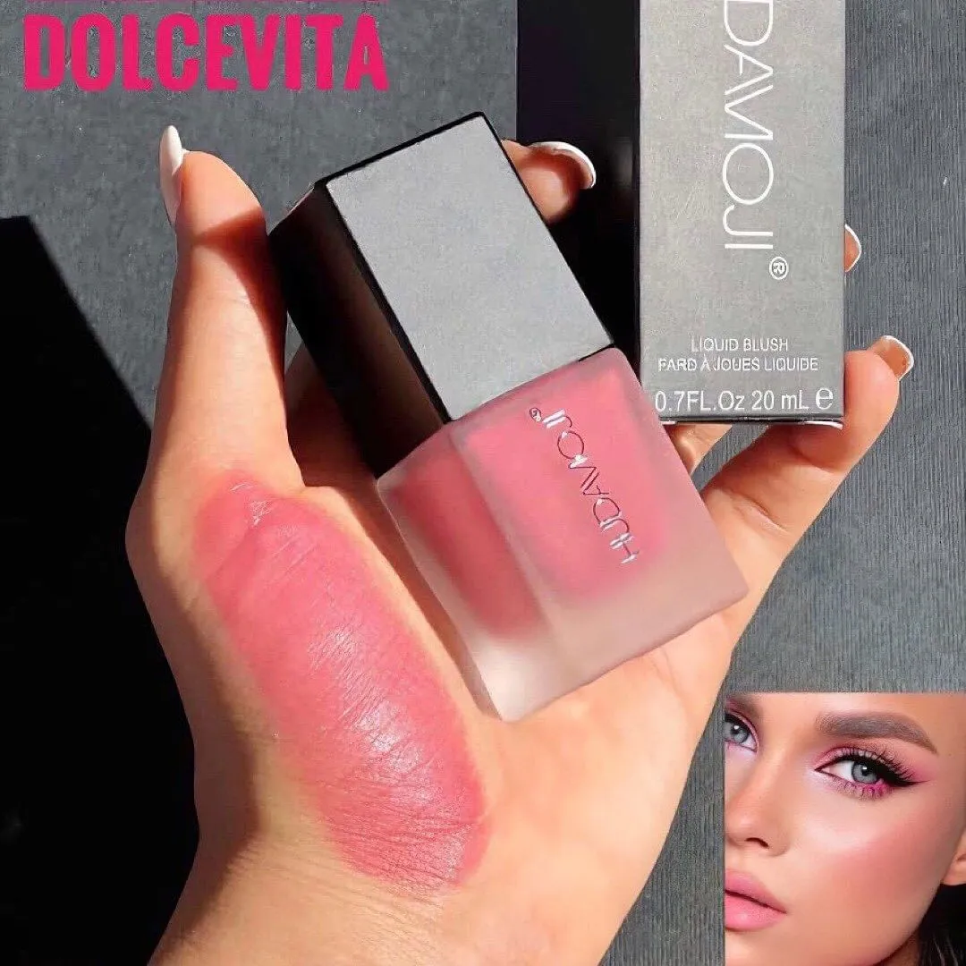 Hudamoji Creamy Liquid Blush Waterproof & Long-lasting Velvet Cheek Blusher