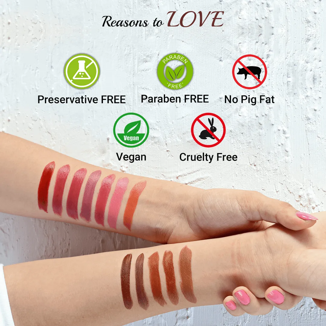 Iba Pure Lips Long Stay Matte Lipstick-M01 Deep Mauve