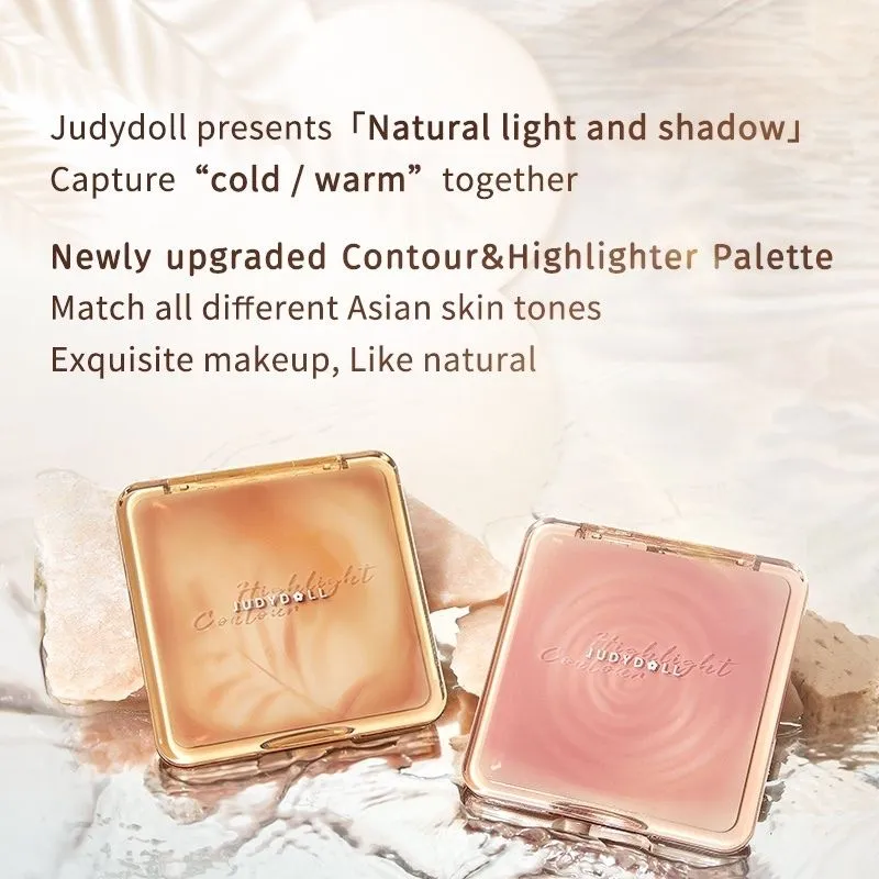 Judydoll 2 in 1 Highlighter Contour Palette