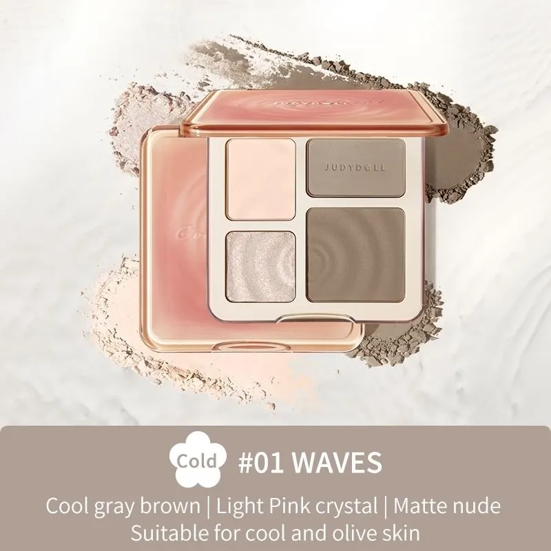 Judydoll 2 in 1 Highlighter Contour Palette