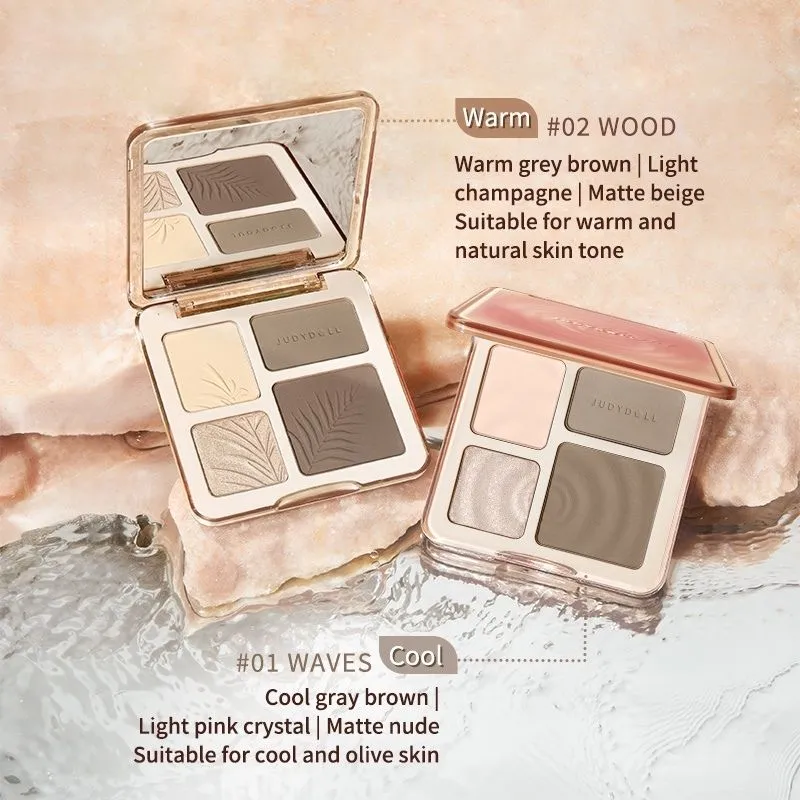 Judydoll 2 in 1 Highlighter Contour Palette