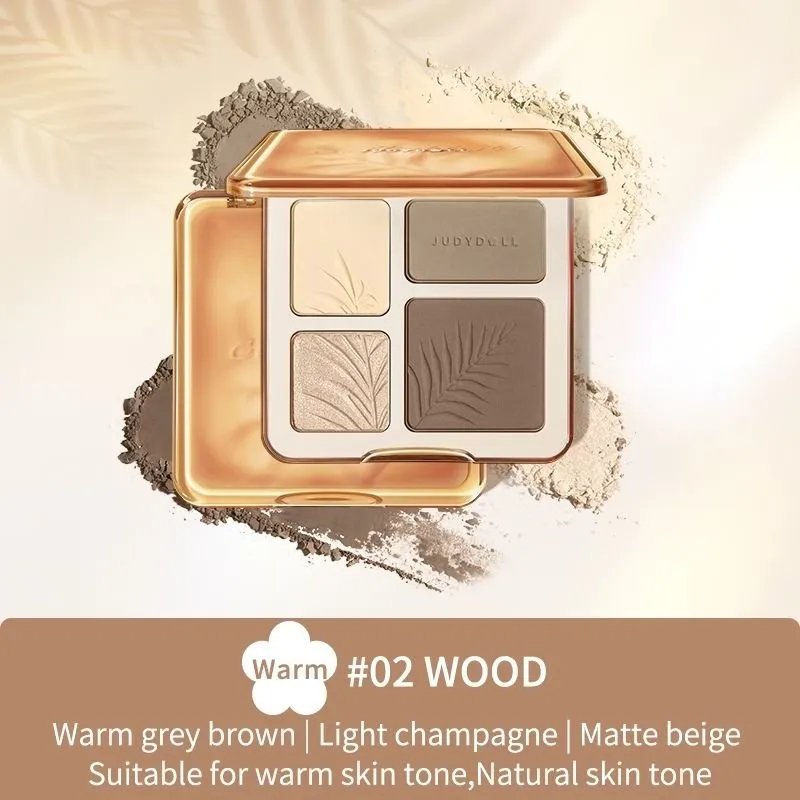 Judydoll 2 in 1 Highlighter Contour Palette