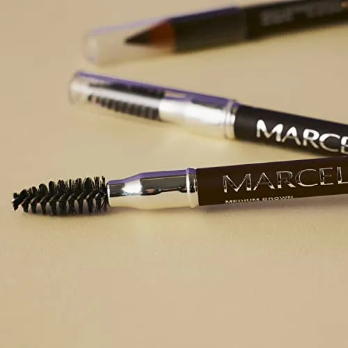 Marcelle Accent Eyebrow Crayon, Brun Tendre, 2-in-1 Eyebrow Pencil, Rich Matte Colour, Smooth & Easy Application, Hypoallergenic, Fragrance-Free, Cruelty-Free, 1.05 g