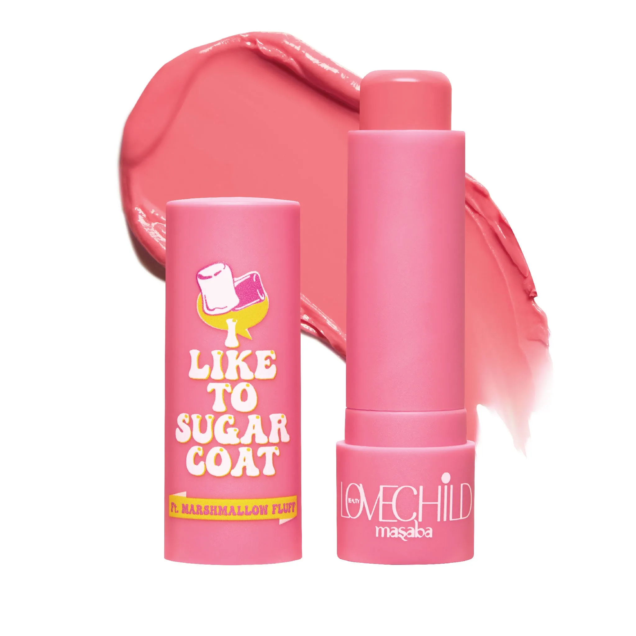 Marshmallow Fluff- I Like To Sugar Coat  (Pink) Hydrating & Tinted Lip Balm with SPF22