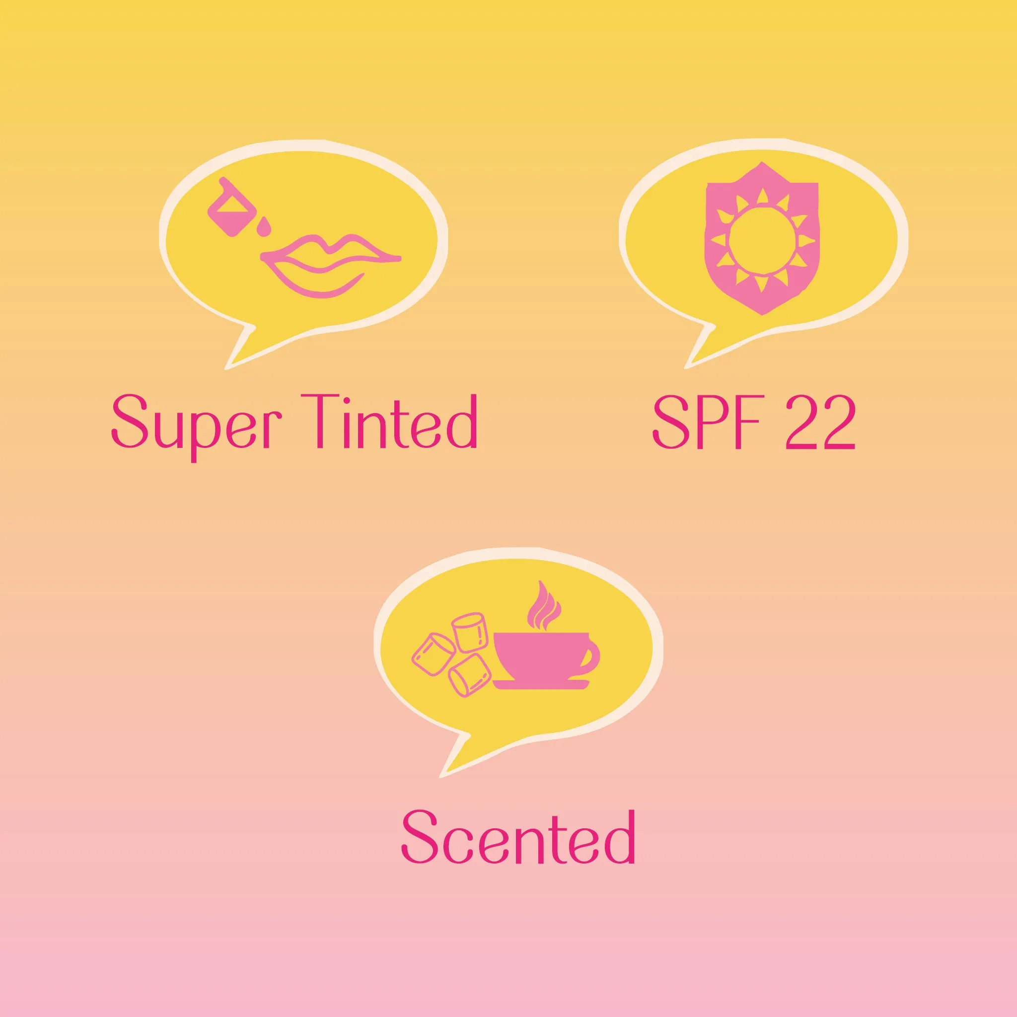 Marshmallow Fluff- I Like To Sugar Coat  (Pink) Hydrating & Tinted Lip Balm with SPF22