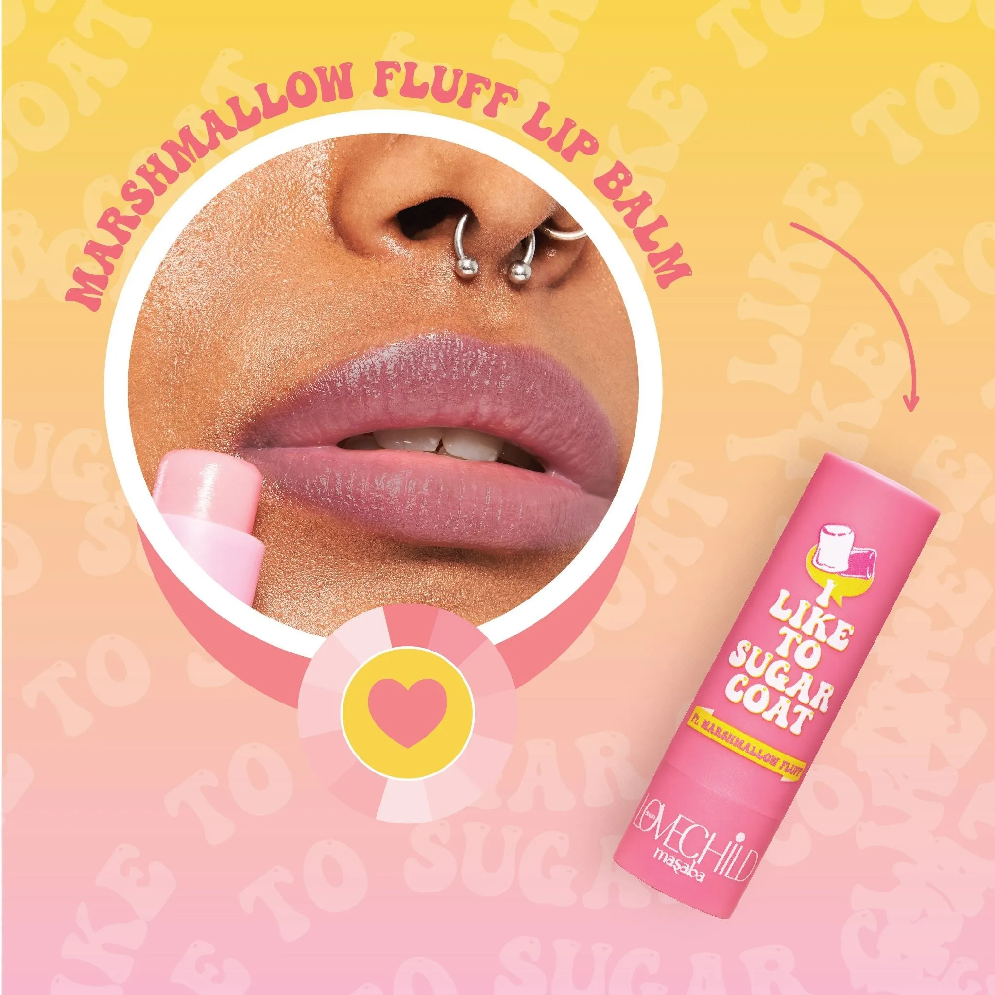Marshmallow Fluff- I Like To Sugar Coat  (Pink) Hydrating & Tinted Lip Balm with SPF22