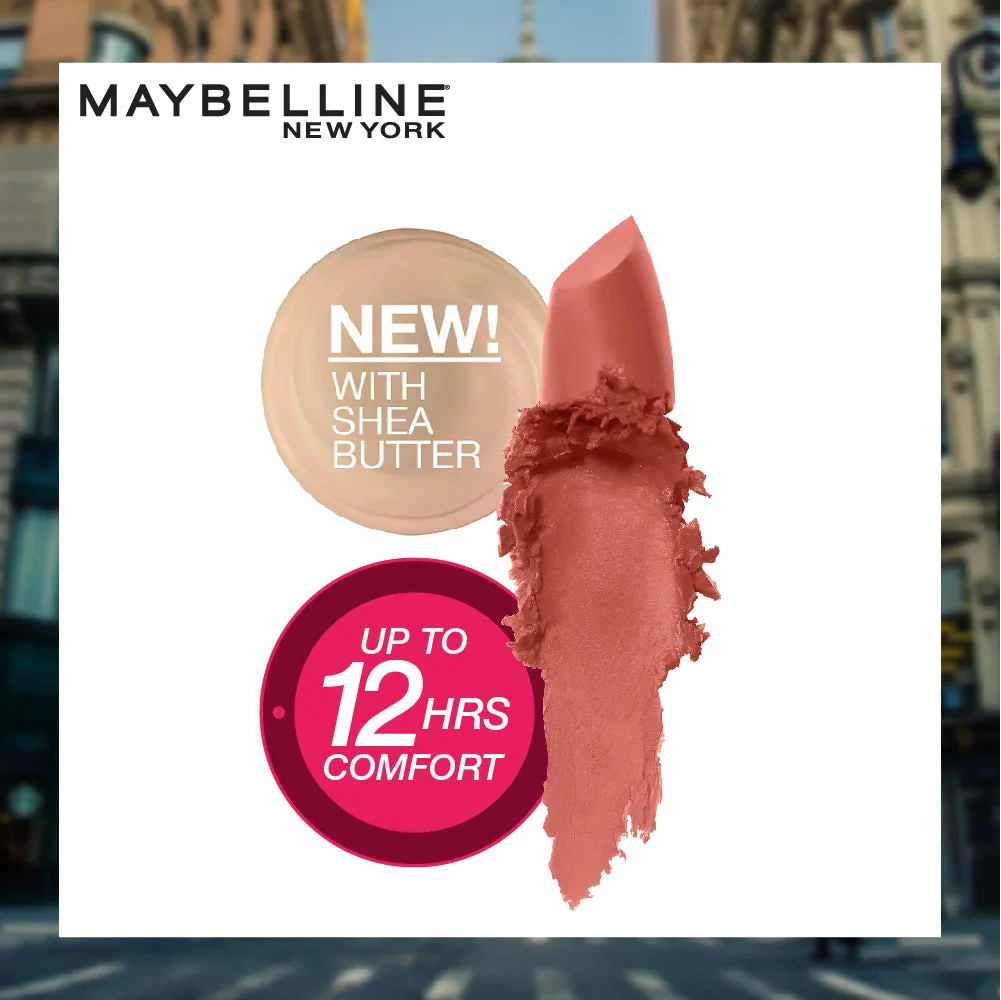 Maybelline New York Color Sensational Creamy Matte Lipstick, 657 Nude Nuance, 3.9g