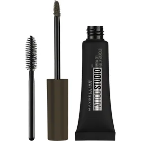 Maybelline Tattoo Studio Waterproof Eyebrow Gel Makeup, Deep Brown