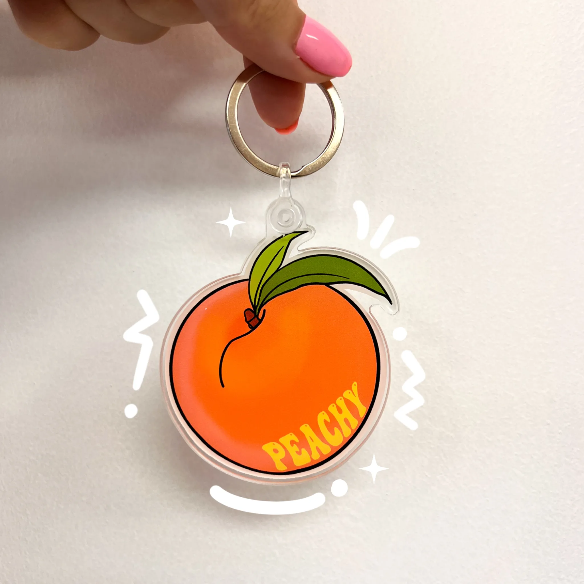 Peachy Keychain