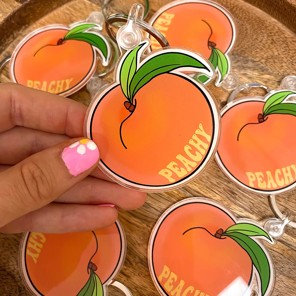 Peachy Keychain