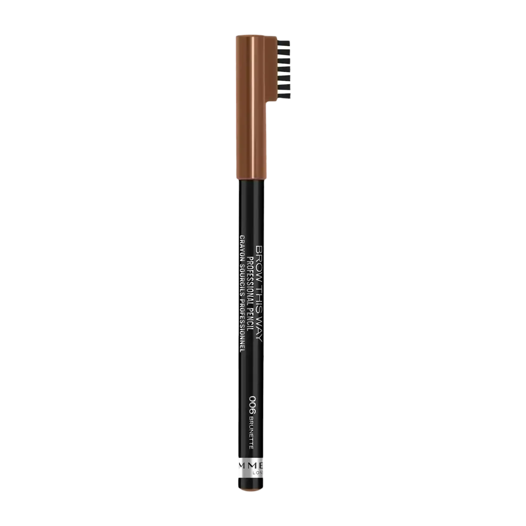 Rimmel Brow This Way Eyebrow Pencil, 006 Brunette