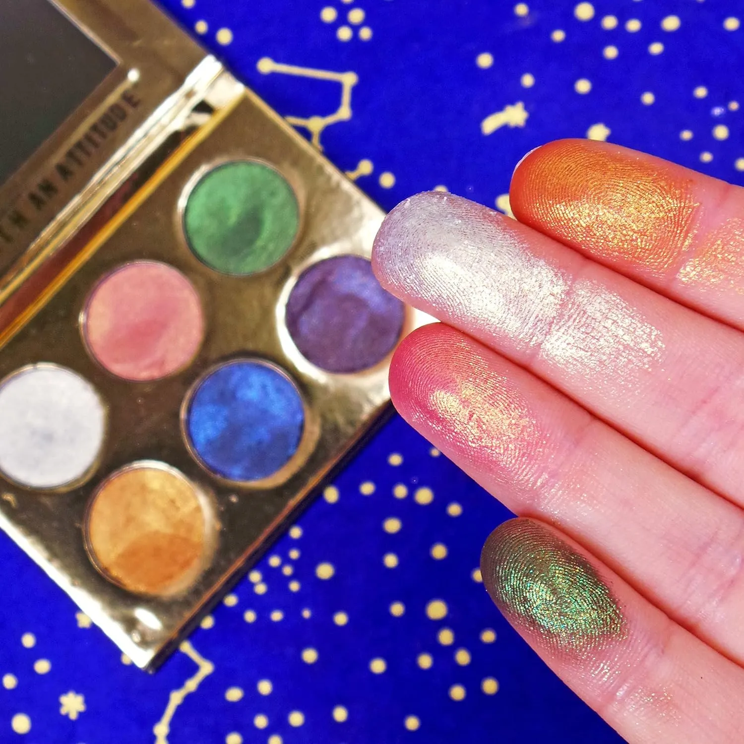RUDE Cocktail Party 6 Color Eyeshadow Palette - Margarita Azul