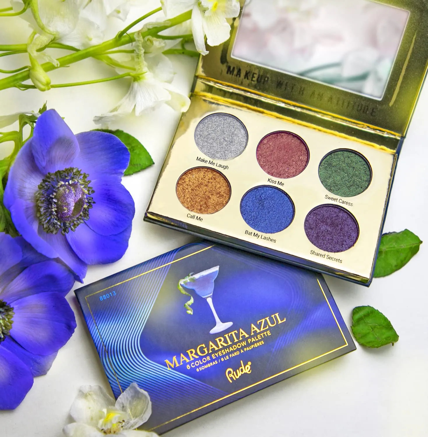 RUDE Cocktail Party 6 Color Eyeshadow Palette - Margarita Azul