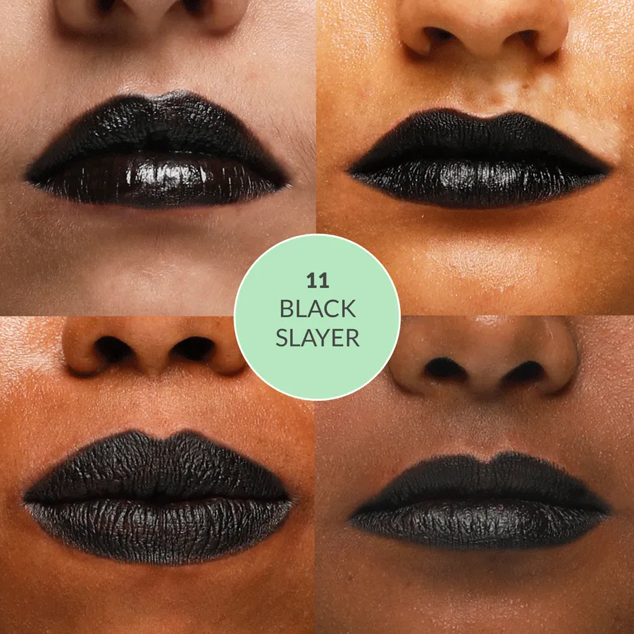 Satin Matte Lipstick Black Slayer 11 | ULTRA LIGHT & COMFORTABLE | ENRICHED WITH PLANT OILS