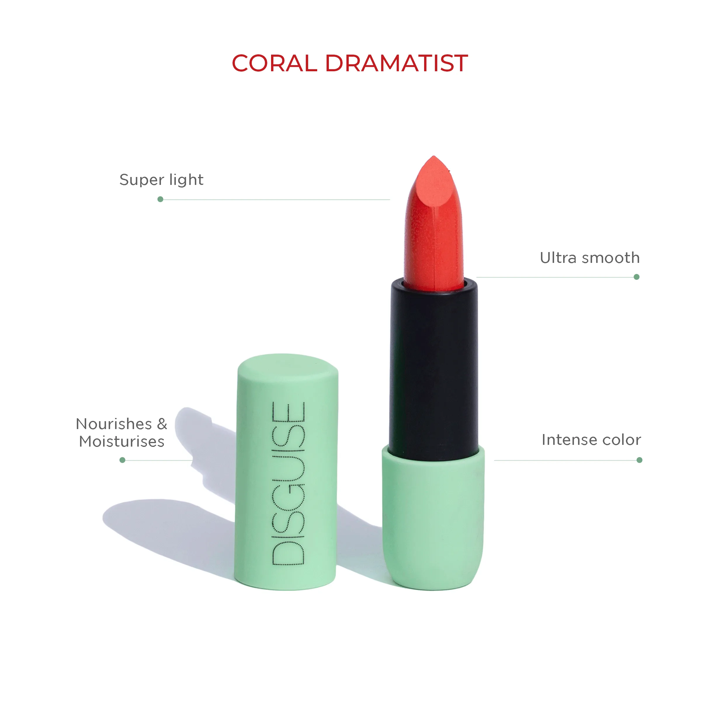 Satin Matte Lipstick Coral Dramatist 05