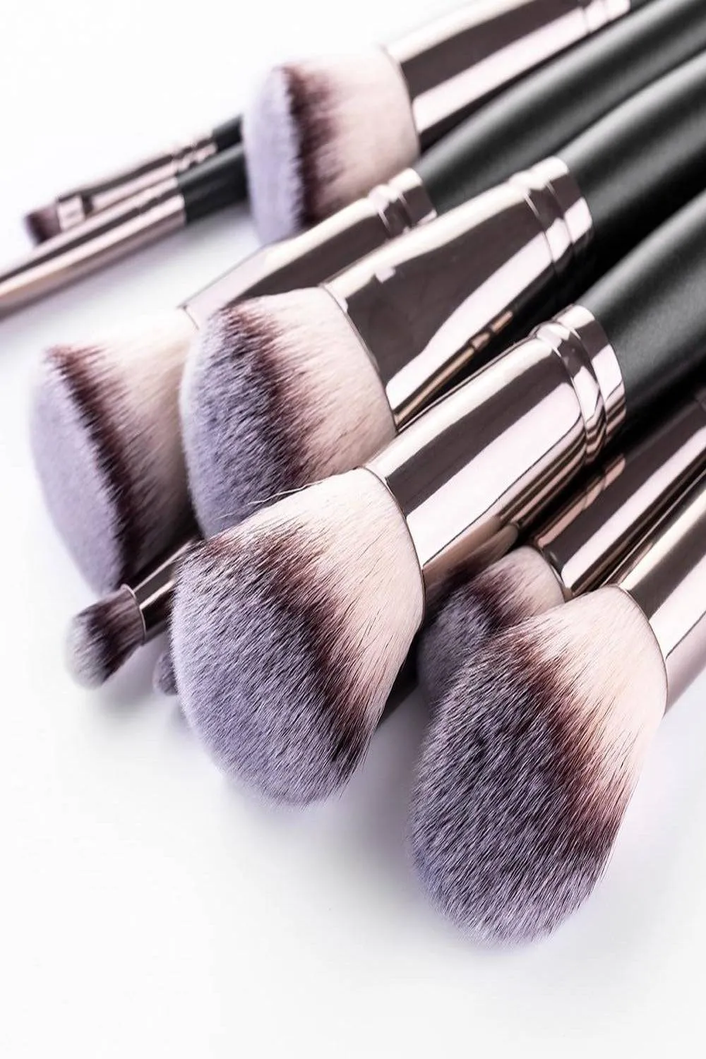Soft Professional Makeup Brush Set With Bag - 10pcs Brushes