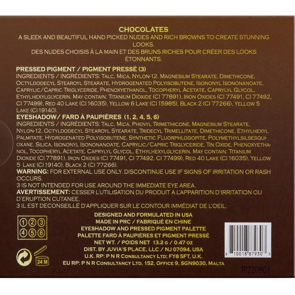 The Chocolates  Palette